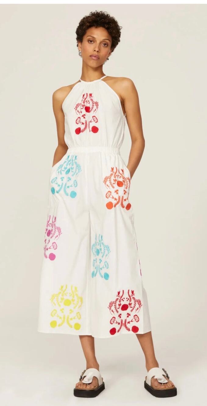 Something Navy Rainbow Jumpsuit S